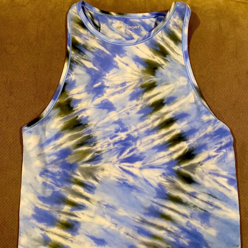 Tory Sport Tie Dye Racerback Top - Size Small